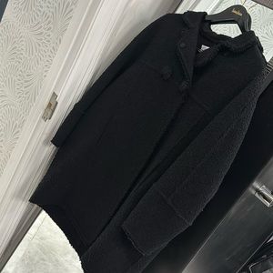 Oscar De La Renta black coat size 18